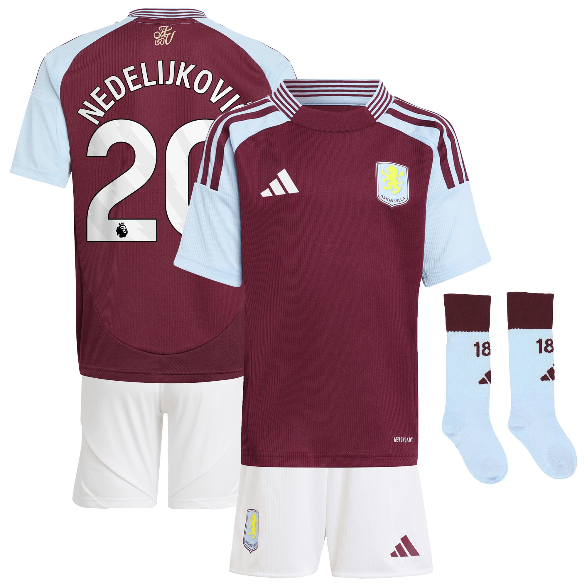 aston villa adidas home mini kit 2024-25 with nedeljković 20 printing Collection | AVFC Fan Shop Official Jerseys and Shirts