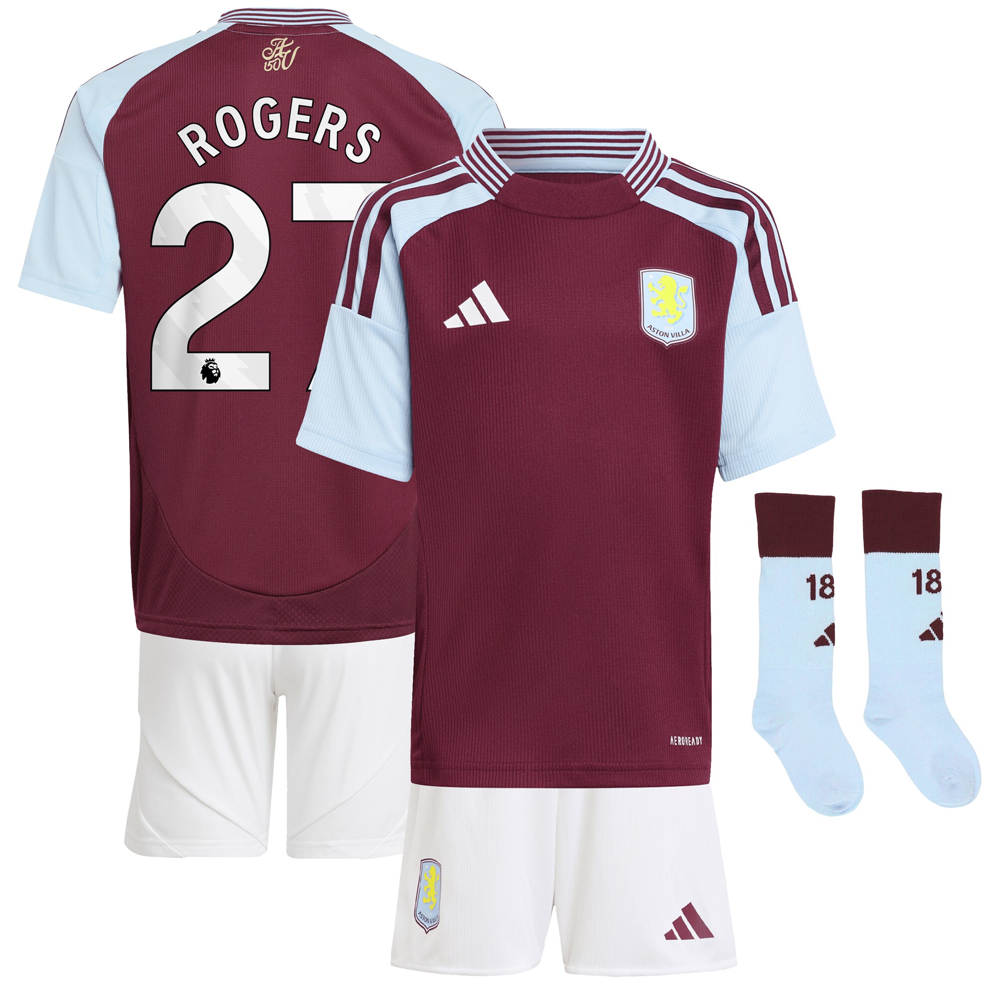 aston villa adidas home mini kit 2024-25 with rogers 27 printing Collection | AVFC Fan Shop Official Jerseys and Shirts
