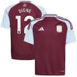 aston villa adidas home shirt 2024-25 – kids with digne 12 printing Collection | AVFC Fan Shop Official Jerseys and Shirts