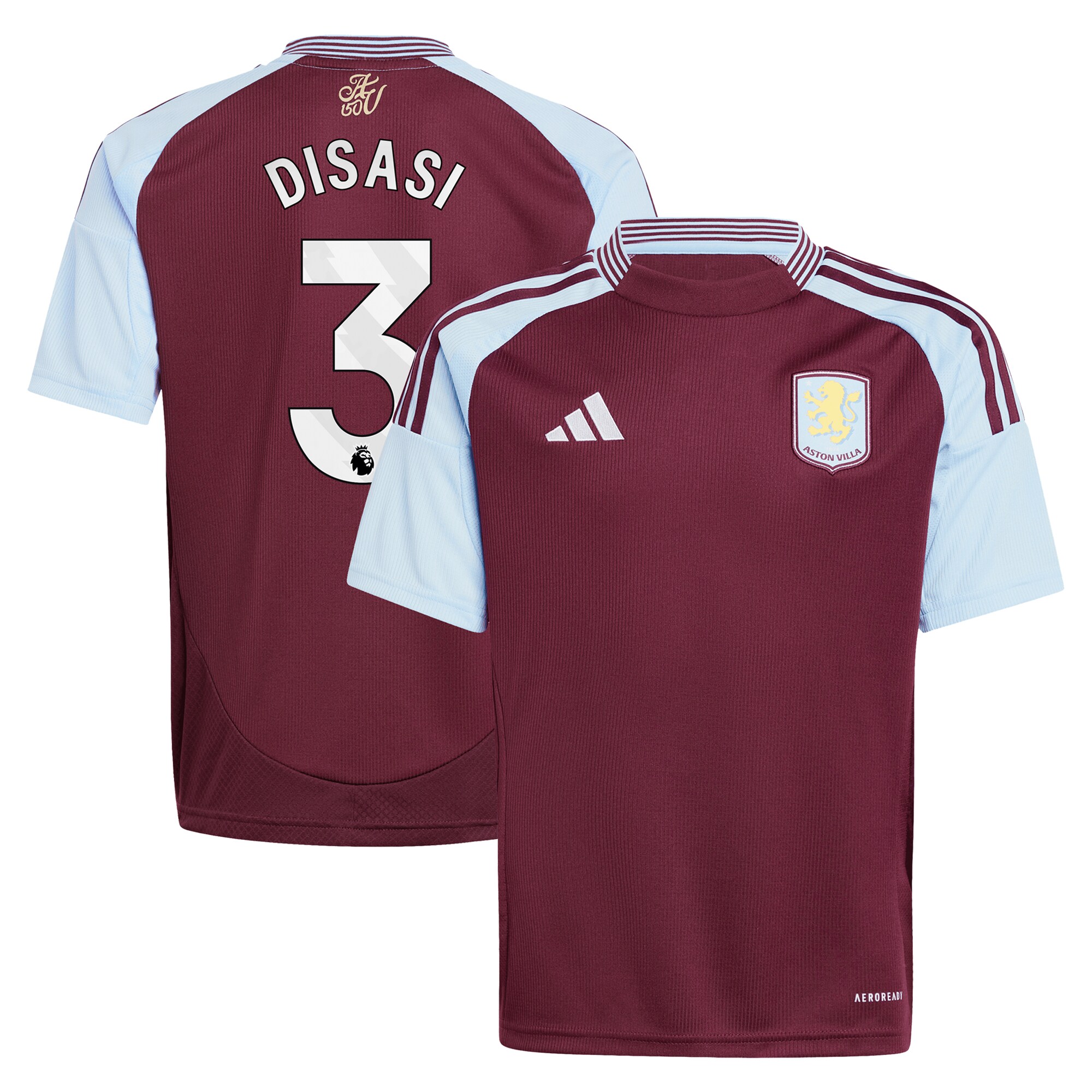 aston villa adidas home shirt 2024-25 – kids with disasi 3 printing Collection | AVFC Fan Shop Official Jerseys and Shirts