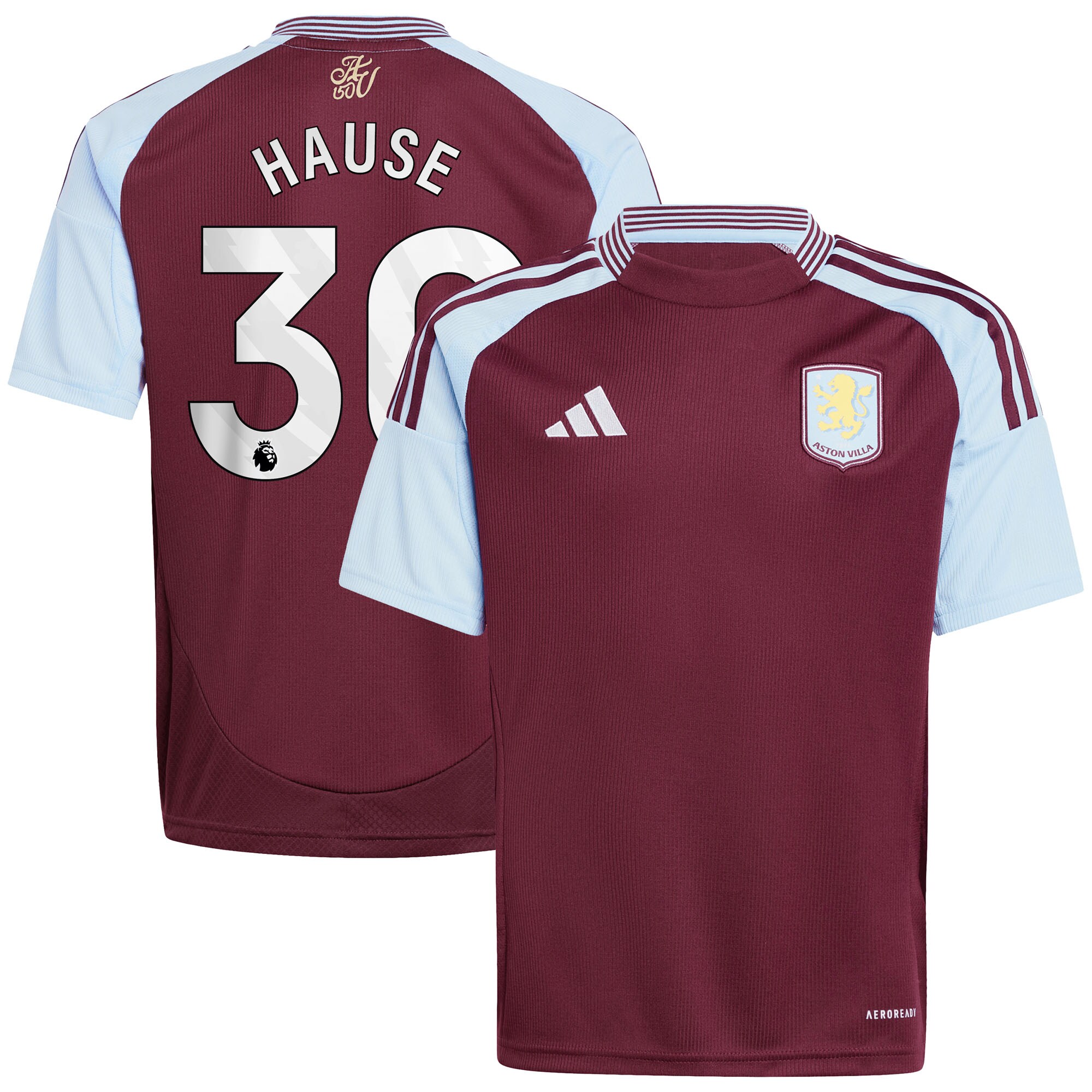 aston villa adidas home shirt 2024-25 – kids with hause 30 printing Collection | AVFC Fan Shop Official Jerseys and Shirts