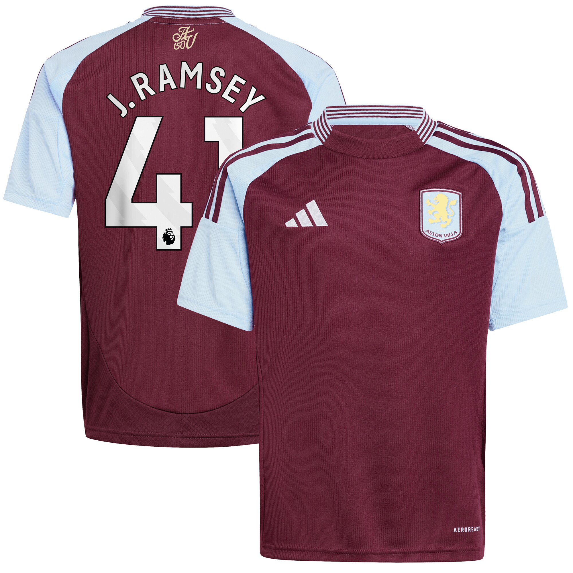 aston villa adidas home shirt 2024-25 – kids with j. ramsey 41 printing Collection | AVFC Fan Shop Official Jerseys and Shirts
