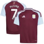 aston villa adidas home shirt 2024-25 – kids with john mcginn 7 printing Collection | AVFC Fan Shop Official Jerseys and Shirts