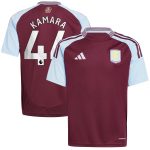 aston villa adidas home shirt 2024-25 – kids with kamara 44 printing Collection | AVFC Fan Shop Official Jerseys and Shirts