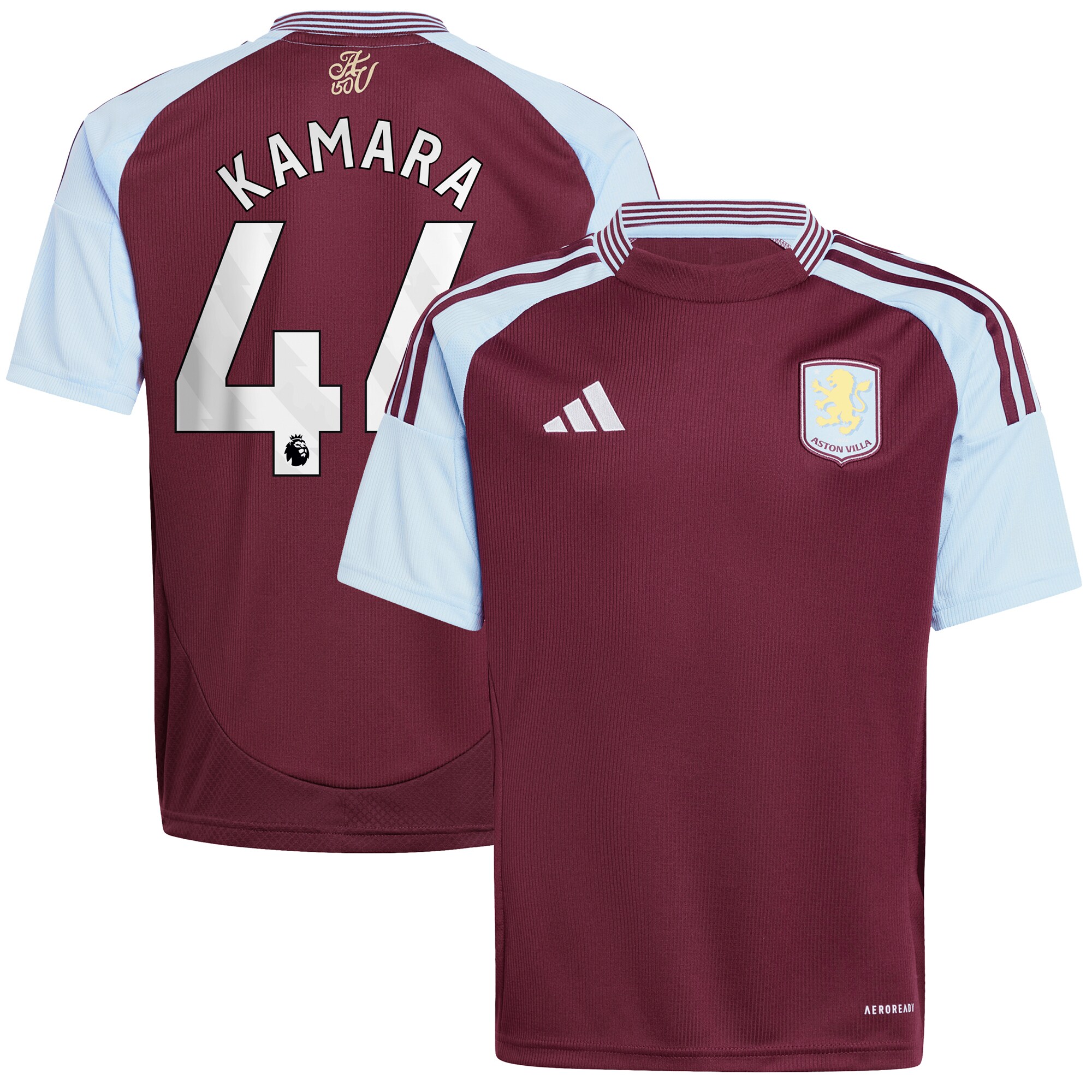 aston villa adidas home shirt 2024-25 – kids with kamara 44 printing Collection | AVFC Fan Shop Official Jerseys and Shirts