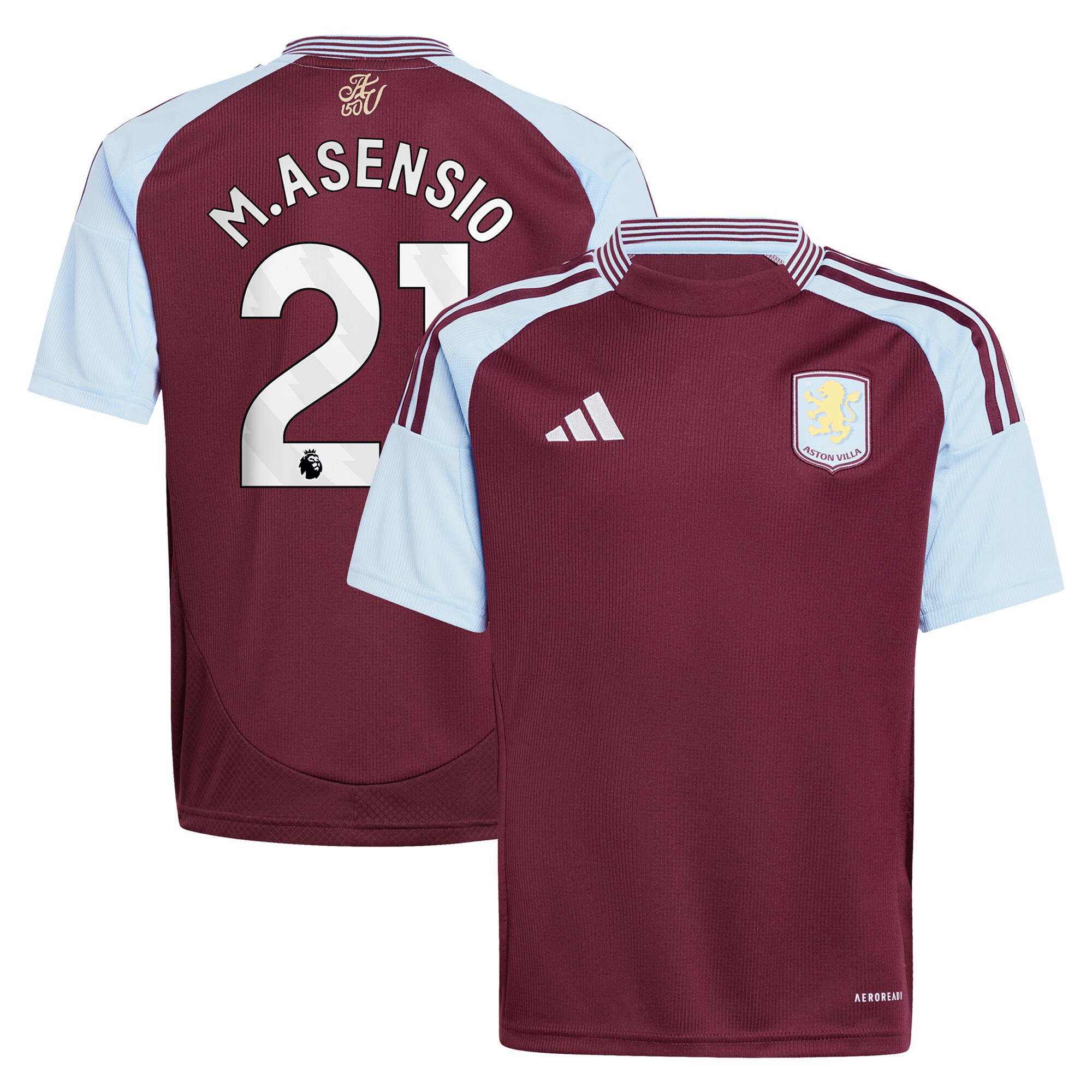aston villa adidas home shirt 2024-25 – kids with m.asensio 21 printing Collection | AVFC Fan Shop Official Jerseys and Shirts