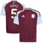 aston villa adidas home shirt 2024-25 – kids with mings 5 printing Collection | AVFC Fan Shop Official Jerseys and Shirts