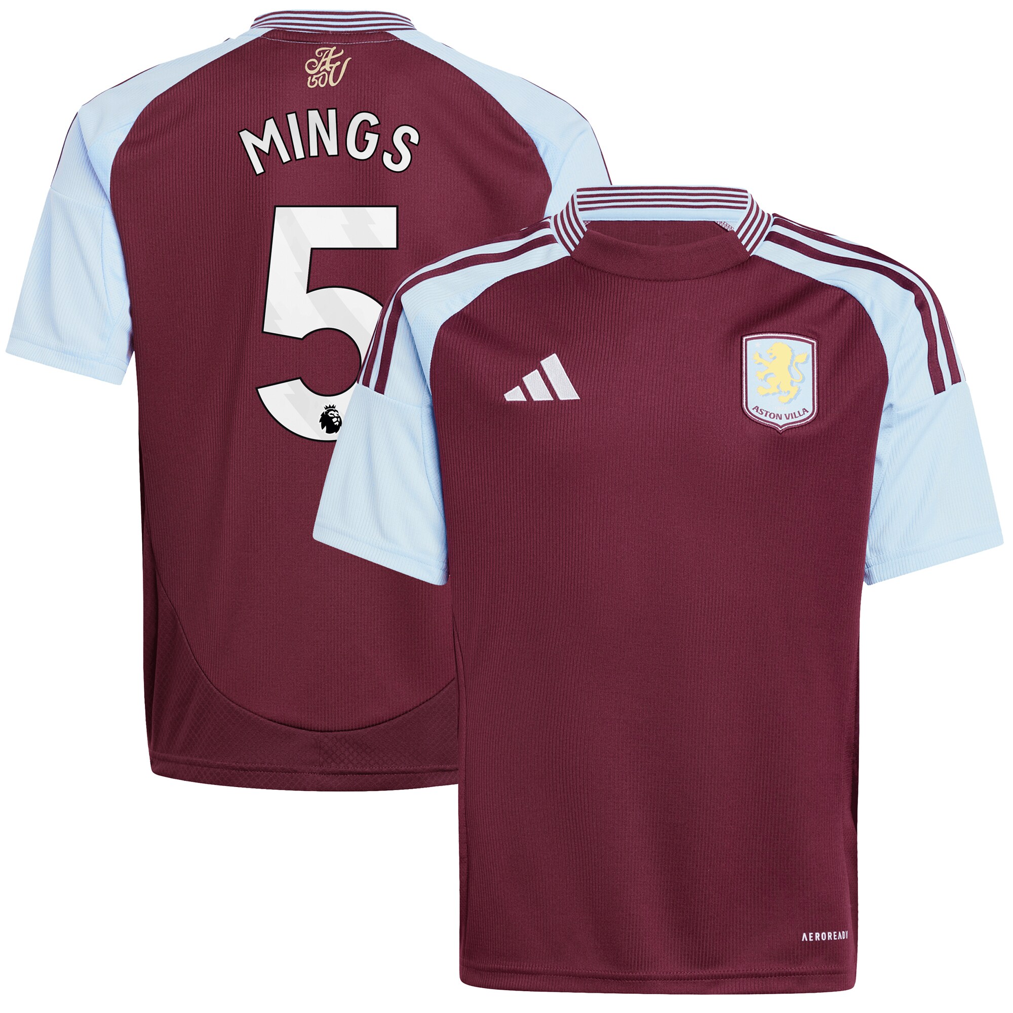 aston villa adidas home shirt 2024-25 – kids with mings 5 printing Collection | AVFC Fan Shop Official Jerseys and Shirts