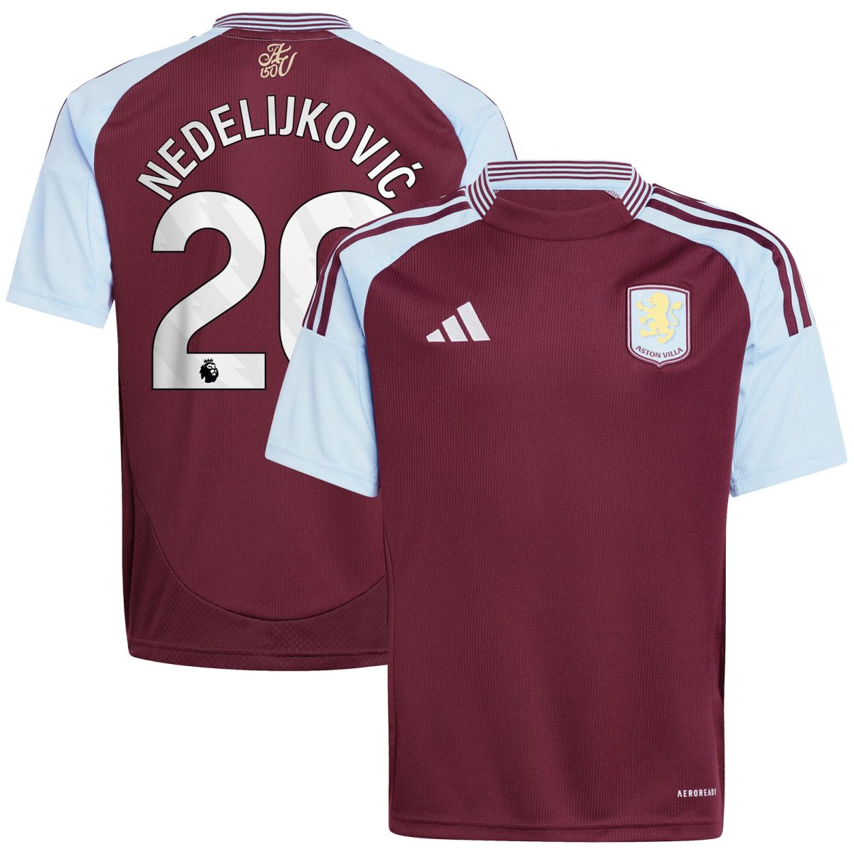 aston villa adidas home shirt 2024-25 – kids with nedeljković 20 printing Collection | AVFC Fan Shop Official Jerseys and Shirts