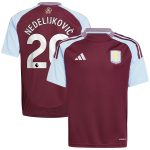 aston villa adidas home shirt 2024-25 – kids with nedeljković 20 printing Collection | AVFC Fan Shop Official Jerseys and Shirts