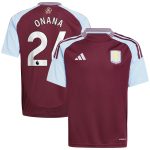 aston villa adidas home shirt 2024-25 – kids with onana 24 printing Collection | AVFC Fan Shop Official Jerseys and Shirts