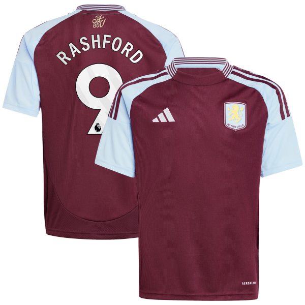 aston villa adidas home shirt 2024-25 – kids with rashford 9 printing Collection | AVFC Fan Shop Official Jerseys and Shirts
