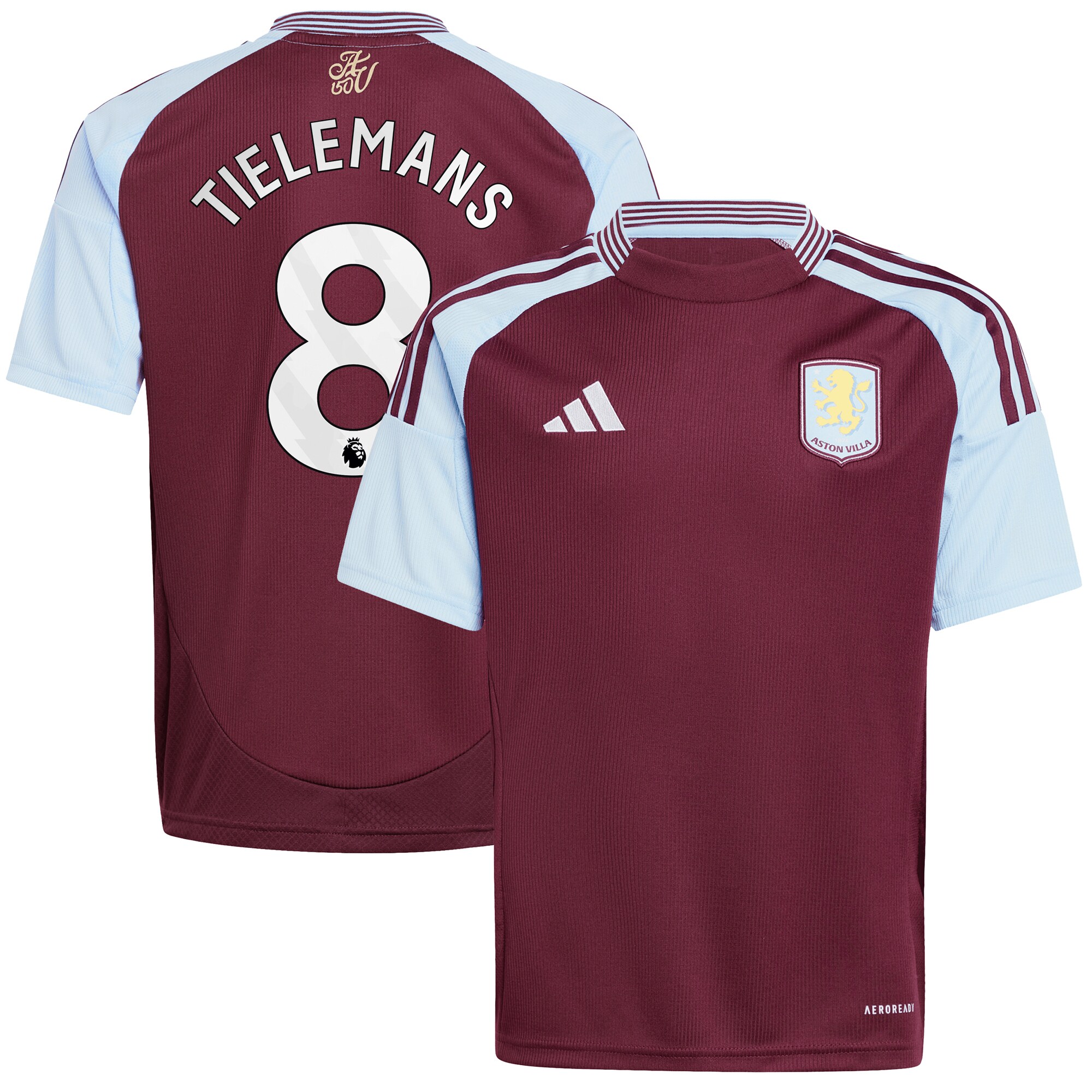 aston villa adidas home shirt 2024-25 – kids with tielemans 8 printing Collection | AVFC Fan Shop Official Jerseys and Shirts