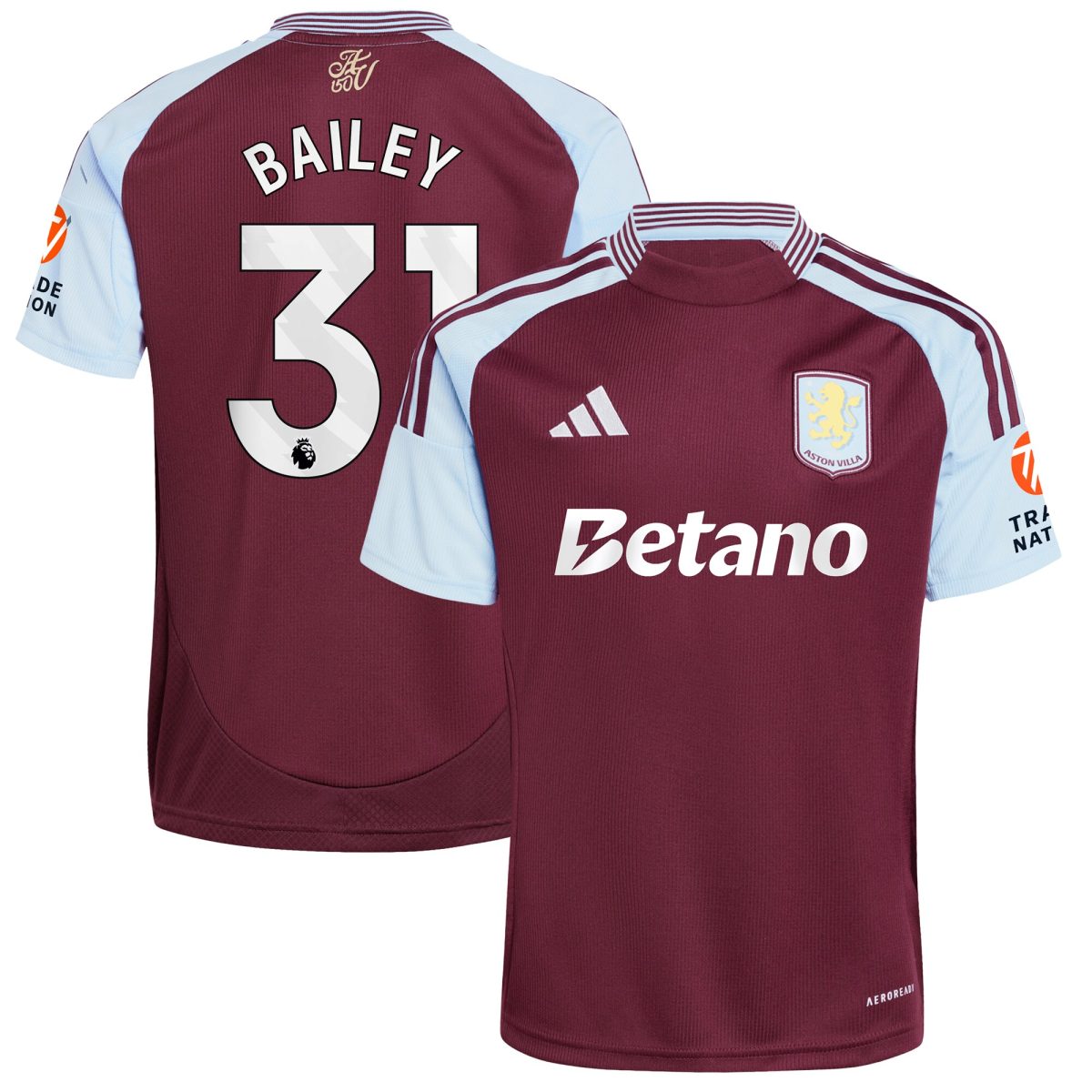 aston villa adidas home shirt 2024-25 with bailey 31 printing Collection | AVFC Fan Shop Official Jerseys and Shirts
