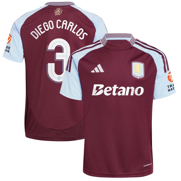aston villa adidas home shirt 2024-25 with diego carlos 3 cup printing Collection | AVFC Fan Shop Official Jerseys and Shirts