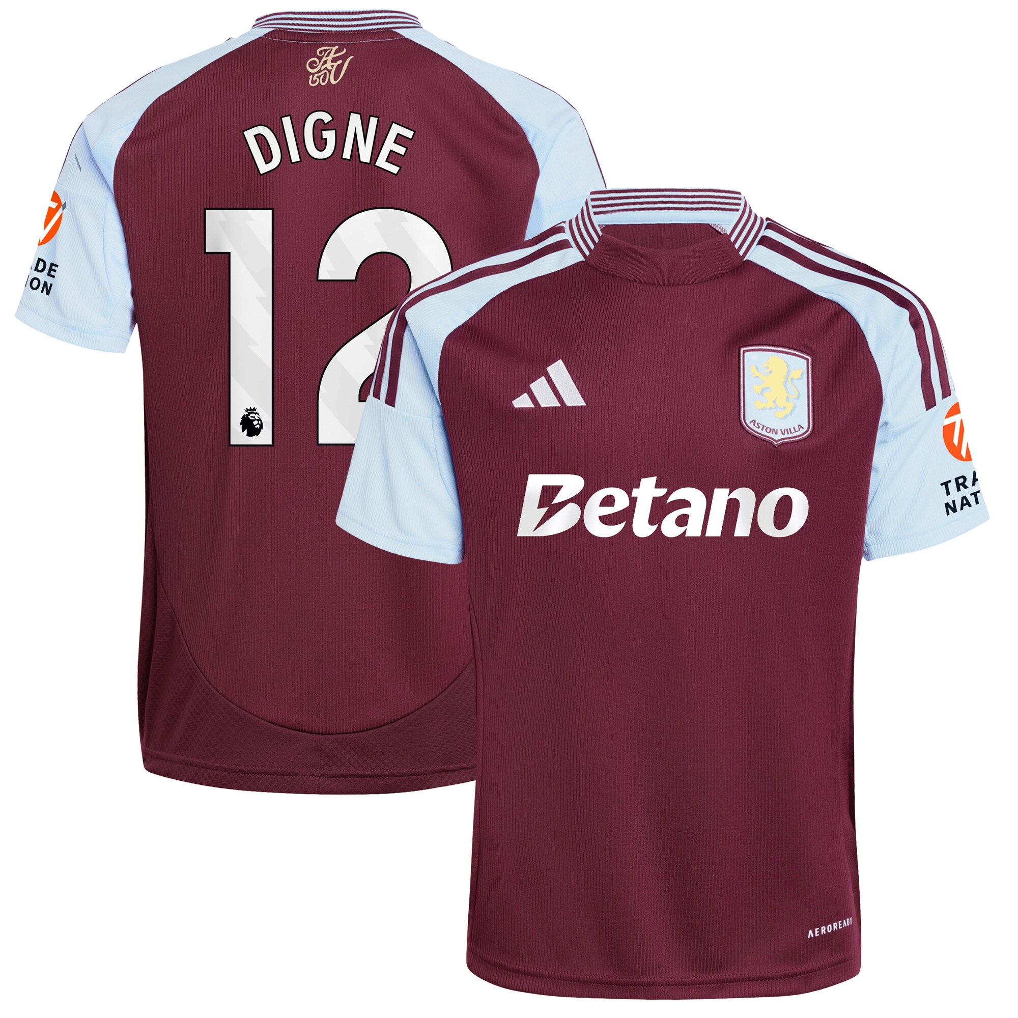aston villa adidas home shirt 2024-25 with digne 12 printing Collection | AVFC Fan Shop Official Jerseys and Shirts