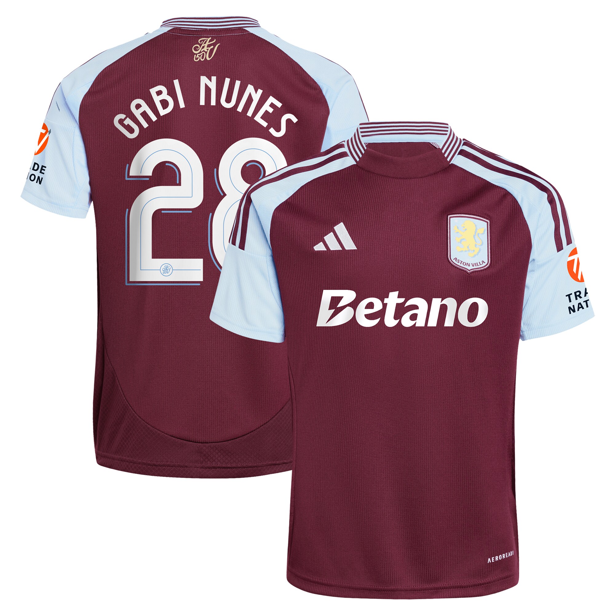 aston villa adidas home shirt 2024-25 with gabi nunes 28 cup printing Collection | AVFC Fan Shop Official Jerseys and Shirts