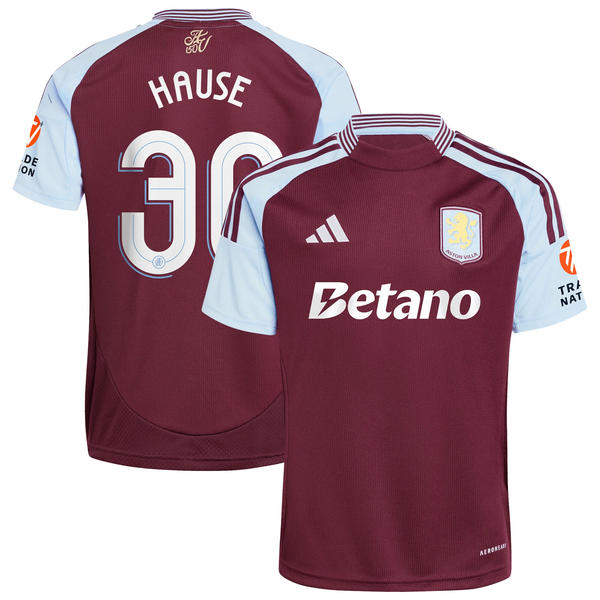 aston villa adidas home shirt 2024-25 with hause 30 cup printing Collection | AVFC Fan Shop Official Jerseys and Shirts