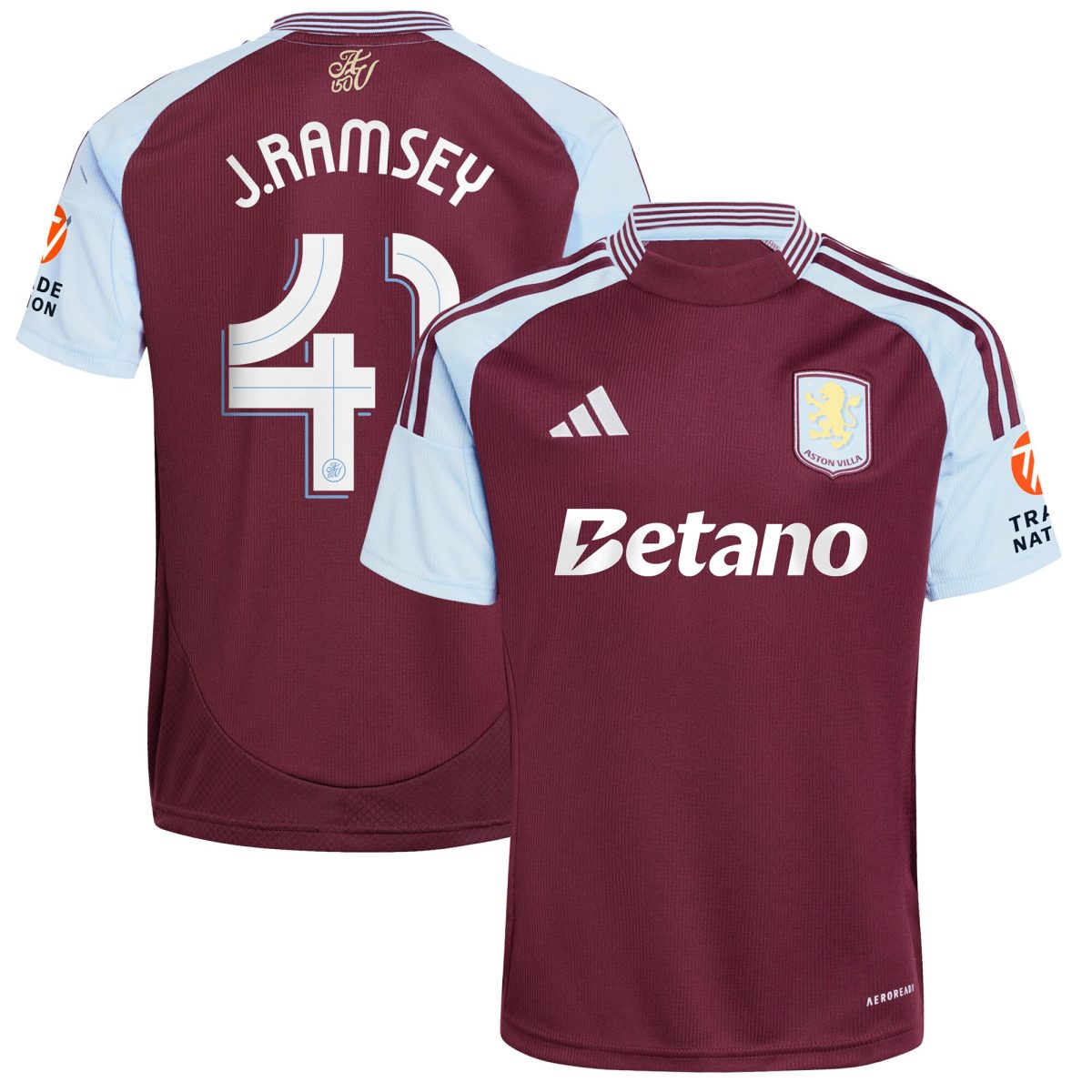 aston villa adidas home shirt 2024-25 with j. ramsey 41 cup printing Collection | AVFC Fan Shop Official Jerseys and Shirts