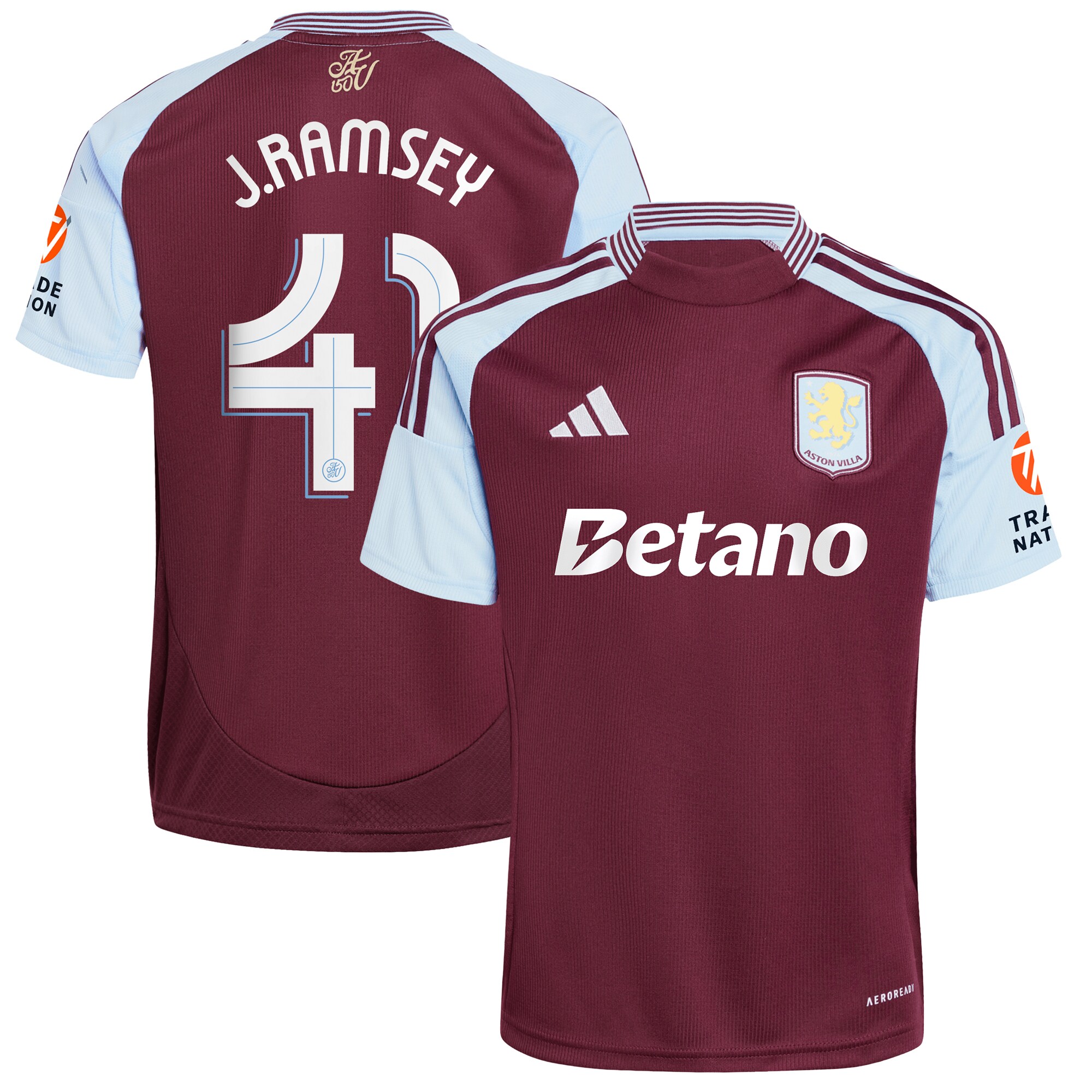 aston villa adidas home shirt 2024-25 with j. ramsey 41 cup printing Collection | AVFC Fan Shop Official Jerseys and Shirts
