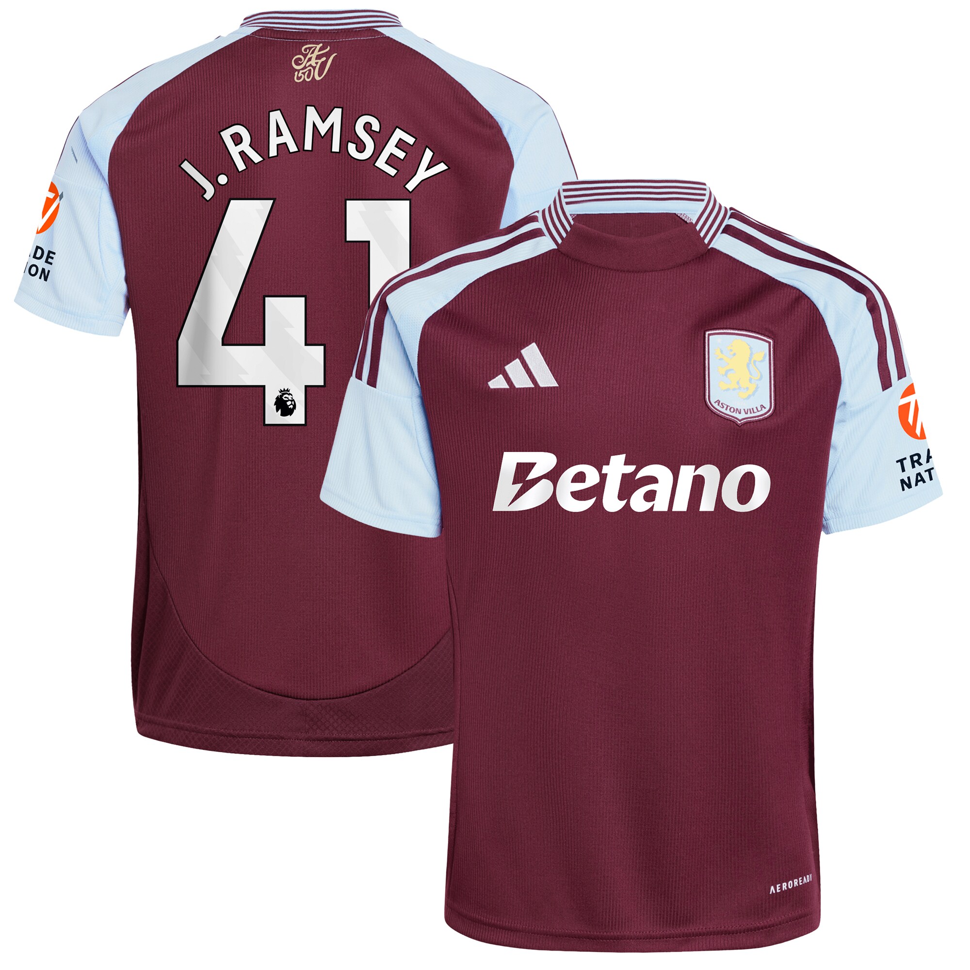 aston villa adidas home shirt 2024-25 with j. ramsey 41 printing Collection | AVFC Fan Shop Official Jerseys and Shirts
