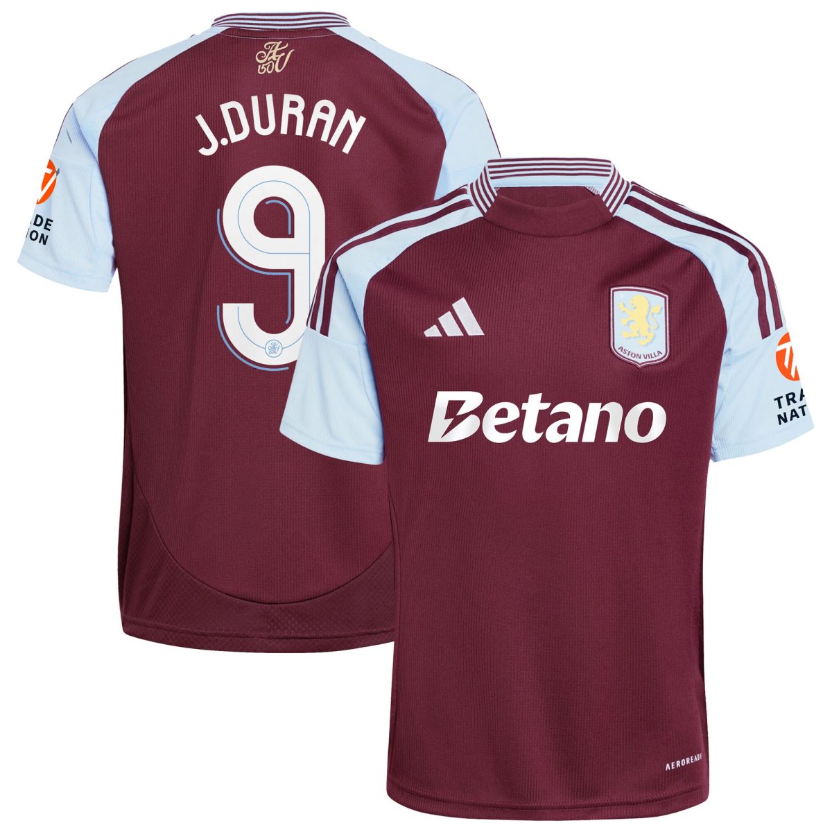 aston villa adidas home shirt 2024-25 with j.duran 9 cup printing Collection | AVFC Fan Shop Official Jerseys and Shirts