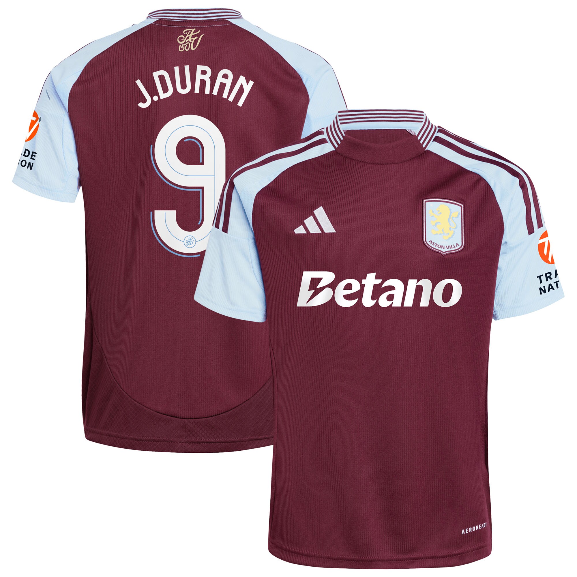 aston villa adidas home shirt 2024-25 with j.duran 9 cup printing Collection | AVFC Fan Shop Official Jerseys and Shirts