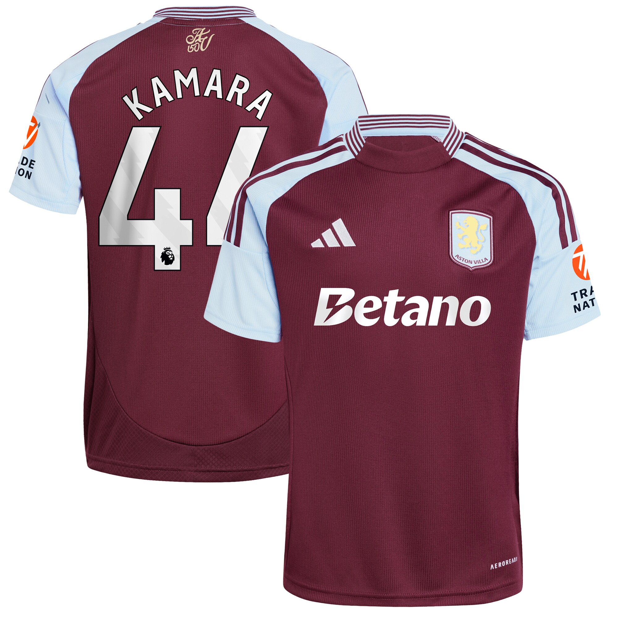 aston villa adidas home shirt 2024-25 with kamara 44 printing Collection | AVFC Fan Shop Official Jerseys and Shirts