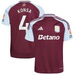 aston villa adidas home shirt 2024-25 with konsa 4 printing Collection | AVFC Fan Shop Official Jerseys and Shirts