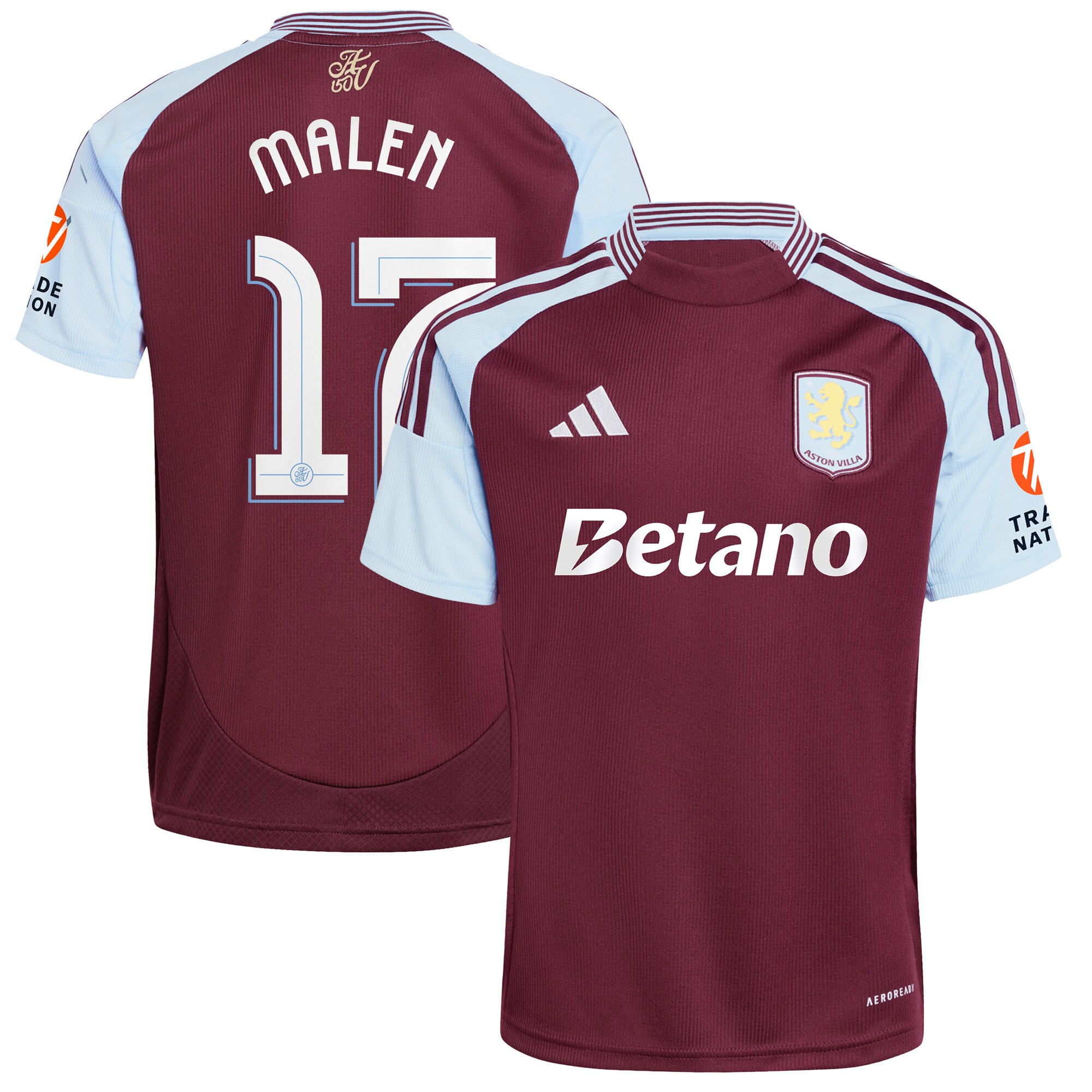 aston villa adidas home shirt 2024-25 with malen 17 cup printing Collection | AVFC Fan Shop Official Jerseys and Shirts