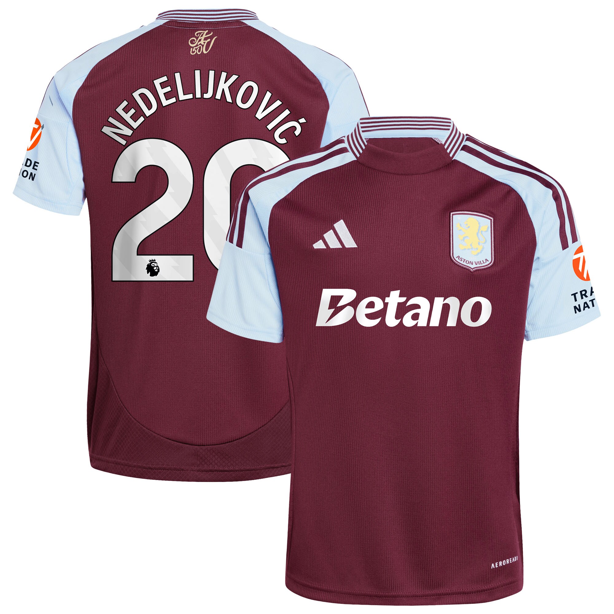 aston villa adidas home shirt 2024-25 with nedeljković 20 printing Collection | AVFC Fan Shop Official Jerseys and Shirts