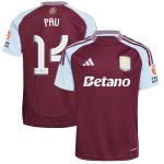 aston villa adidas home shirt 2024-25 with pau 14 cup printing Collection | AVFC Fan Shop Official Jerseys and Shirts