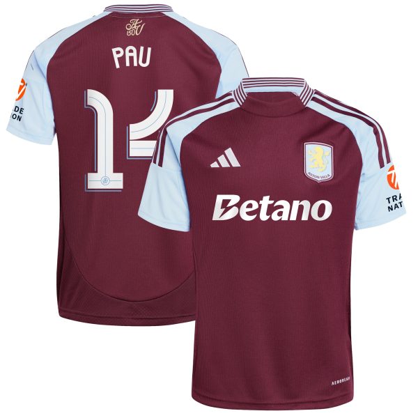 aston villa adidas home shirt 2024-25 with pau 14 cup printing Collection | AVFC Fan Shop Official Jerseys and Shirts