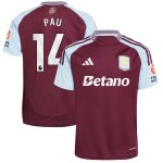 aston villa adidas home shirt 2024-25 with pau 14 printing Collection | AVFC Fan Shop Official Jerseys and Shirts