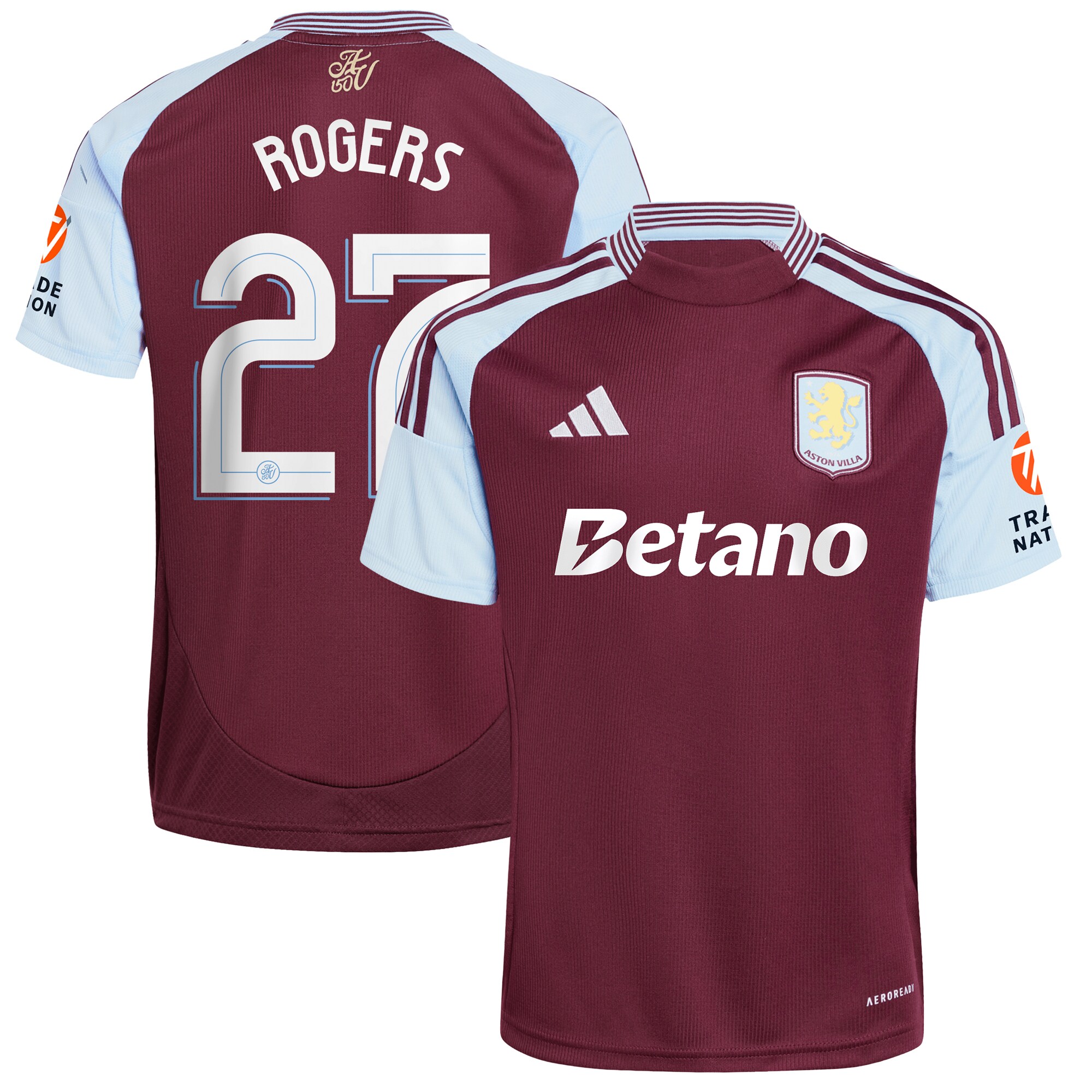 aston villa adidas home shirt 2024-25 with rogers 27 cup printing Collection | AVFC Fan Shop Official Jerseys and Shirts