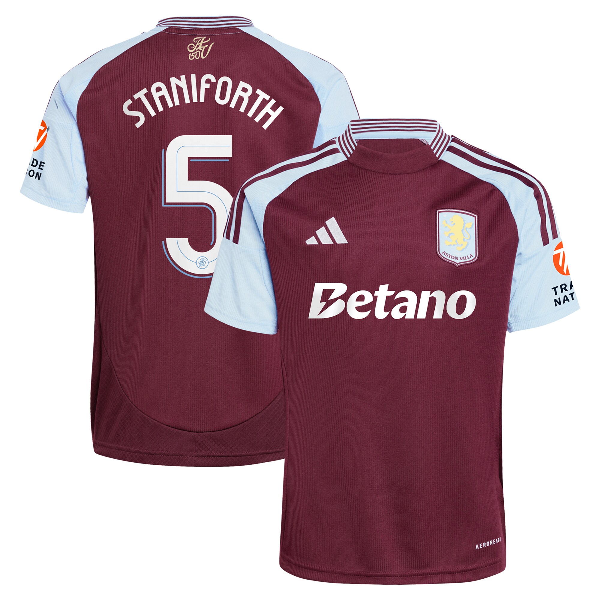 aston villa adidas home shirt 2024-25 with staniforth 5 cup printing Collection | AVFC Fan Shop Official Jerseys and Shirts