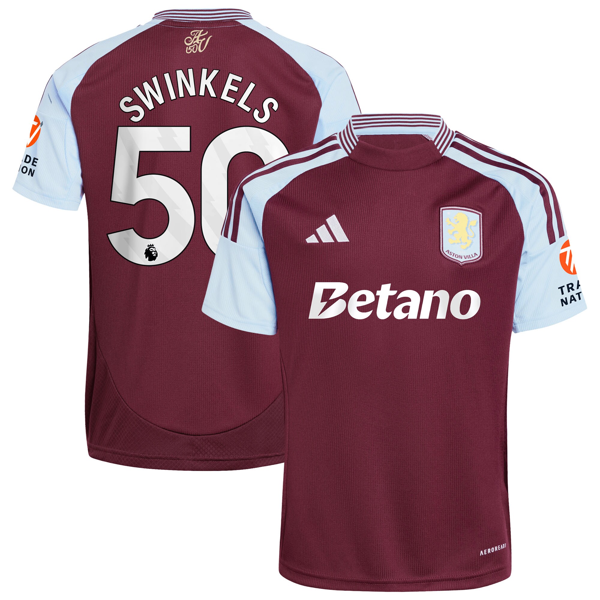 aston villa adidas home shirt 2024-25 with swinkels 50 printing Collection | AVFC Fan Shop Official Jerseys and Shirts