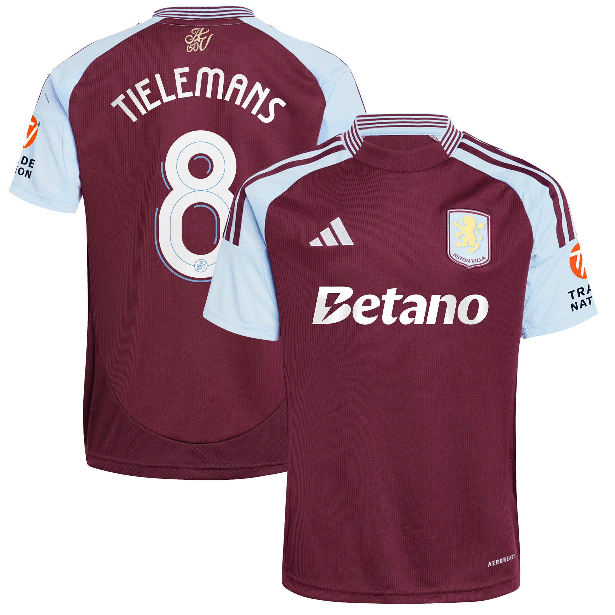 aston villa adidas home shirt 2024-25 with tielemans 8 cup printing Collection | AVFC Fan Shop Official Jerseys and Shirts