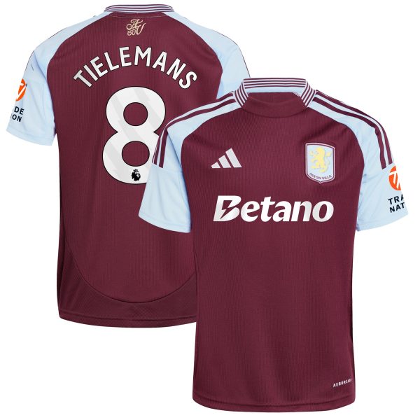 aston villa adidas home shirt 2024-25 with tielemans 8 printing Collection | AVFC Fan Shop Official Jerseys and Shirts