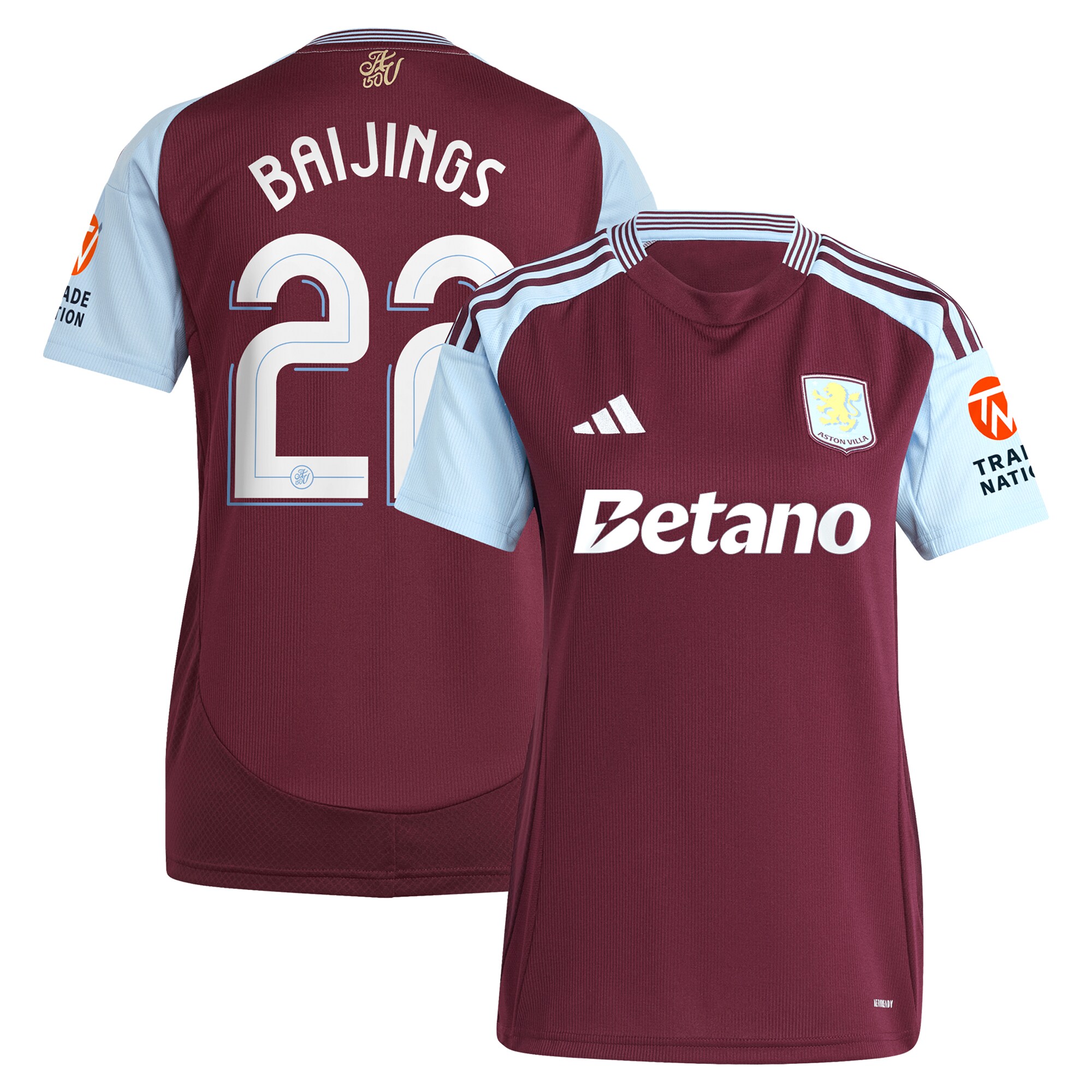 aston villa adidas home shirt 2024-25 – womens with baijings 22 cup printing Collection | AVFC Fan Shop Official Jerseys and Shirts