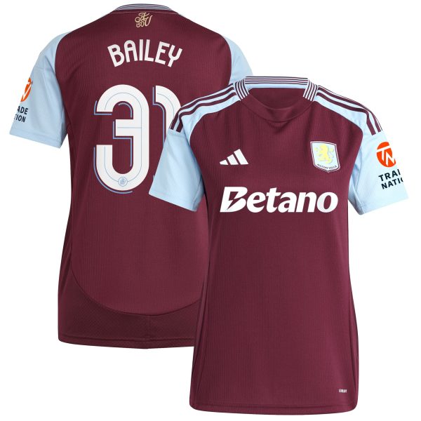 aston villa adidas home shirt 2024-25 – womens with bailey 31 cup printing Collection | AVFC Fan Shop Official Jerseys and Shirts