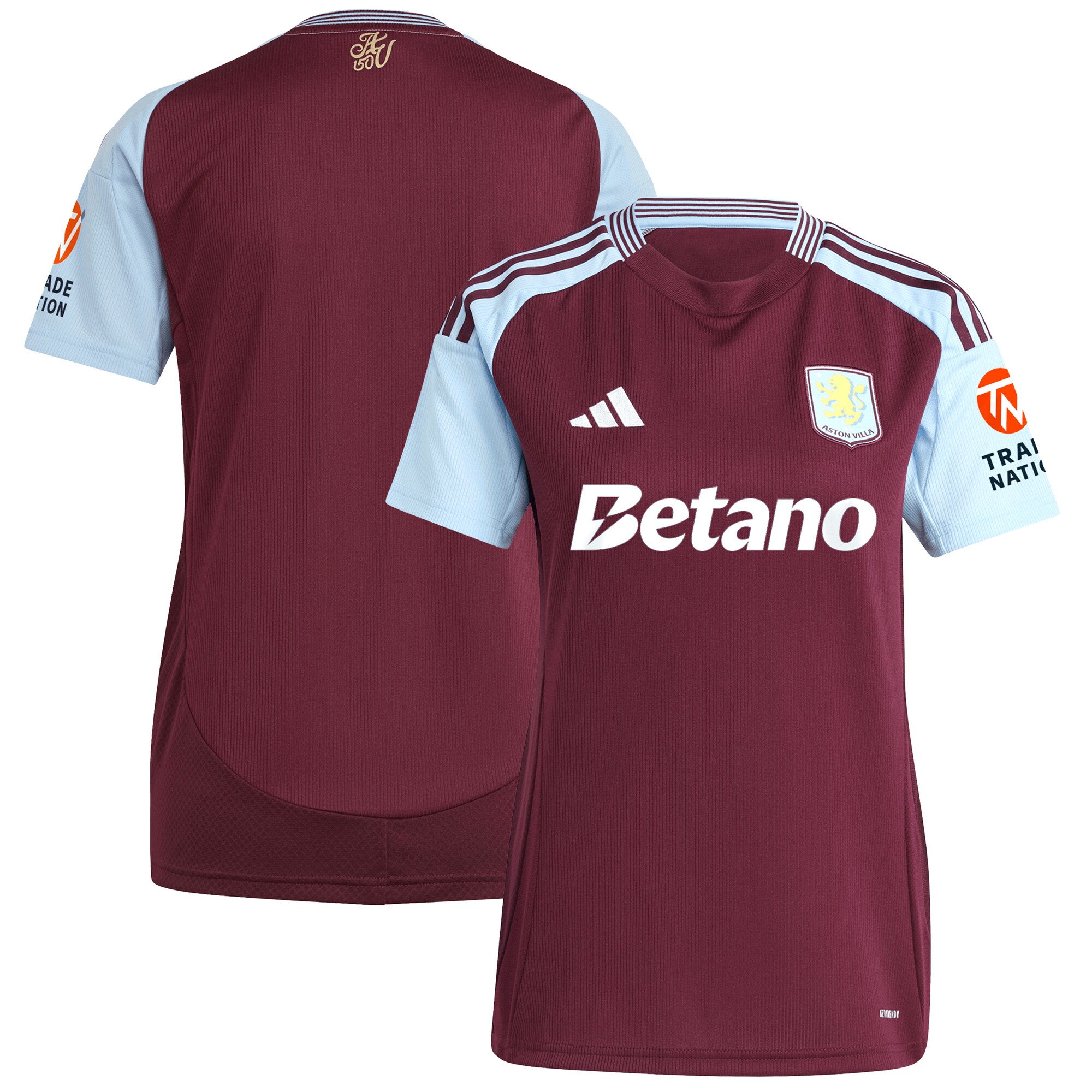 aston villa adidas home shirt 2024-25 – womens with custom printing Collection | AVFC Fan Shop Official Jerseys and Shirts