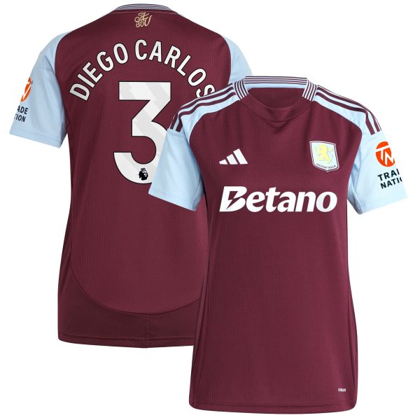 aston villa adidas home shirt 2024-25 – womens with diego carlos 3 printing Collection | AVFC Fan Shop Official Jerseys and Shirts
