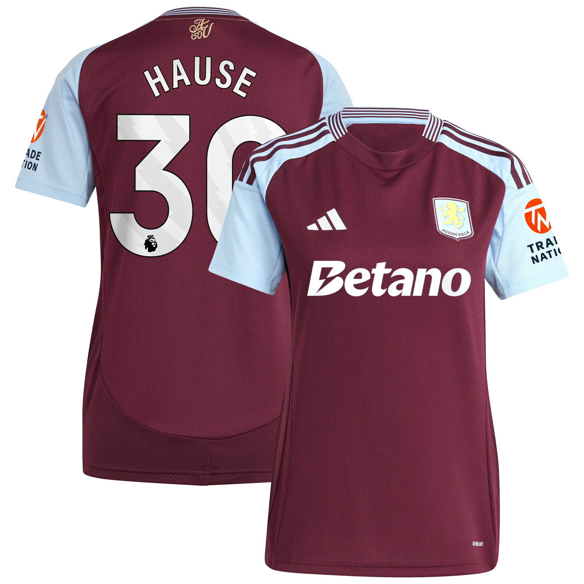 aston villa adidas home shirt 2024-25 – womens with hause 30 printing Collection | AVFC Fan Shop Official Jerseys and Shirts