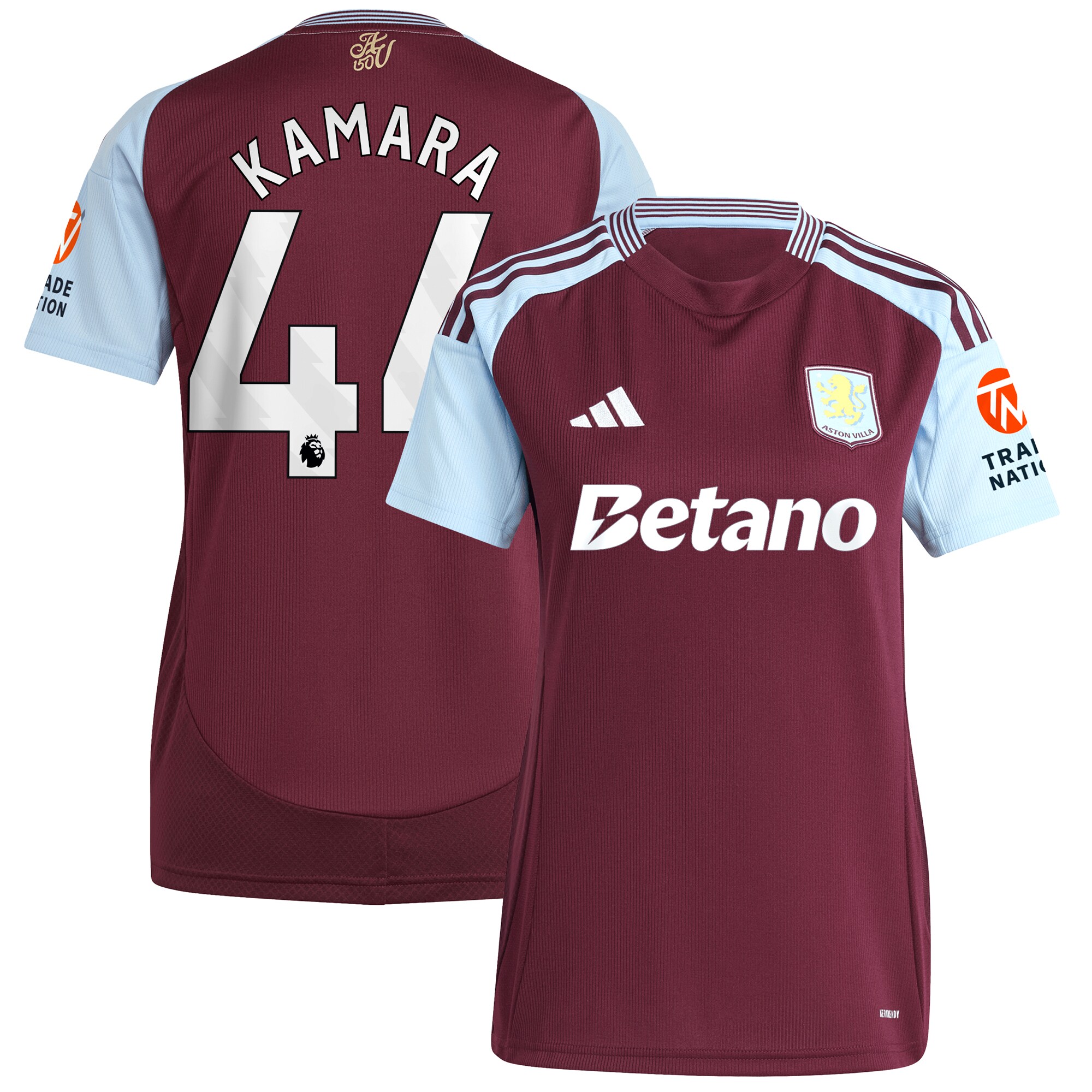 aston villa adidas home shirt 2024-25 – womens with kamara 44 printing Collection | AVFC Fan Shop Official Jerseys and Shirts