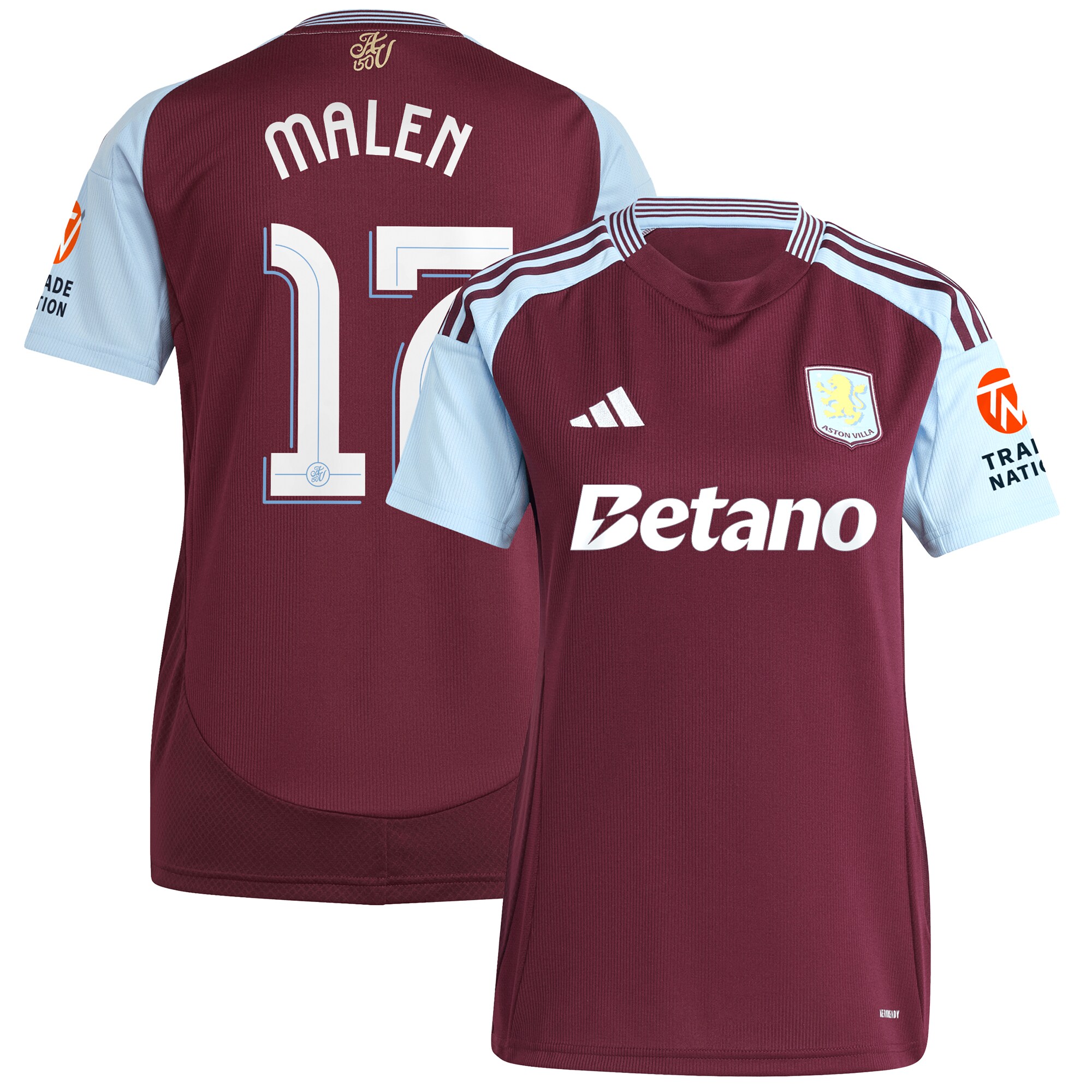 aston villa adidas home shirt 2024-25 – womens with malen 17 cup printing Collection | AVFC Fan Shop Official Jerseys and Shirts