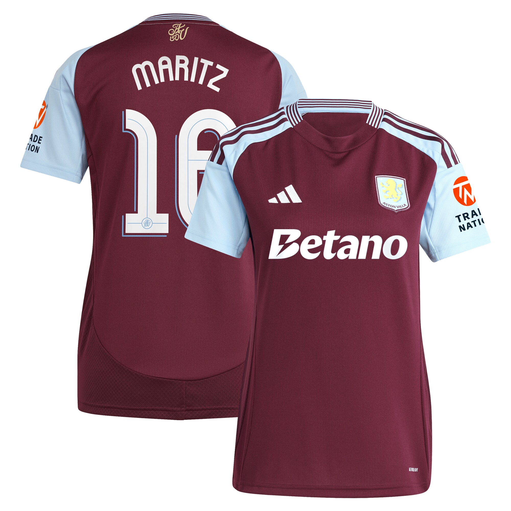 aston villa adidas home shirt 2024-25 – womens with maritz 16 cup printing Collection | AVFC Fan Shop Official Jerseys and Shirts