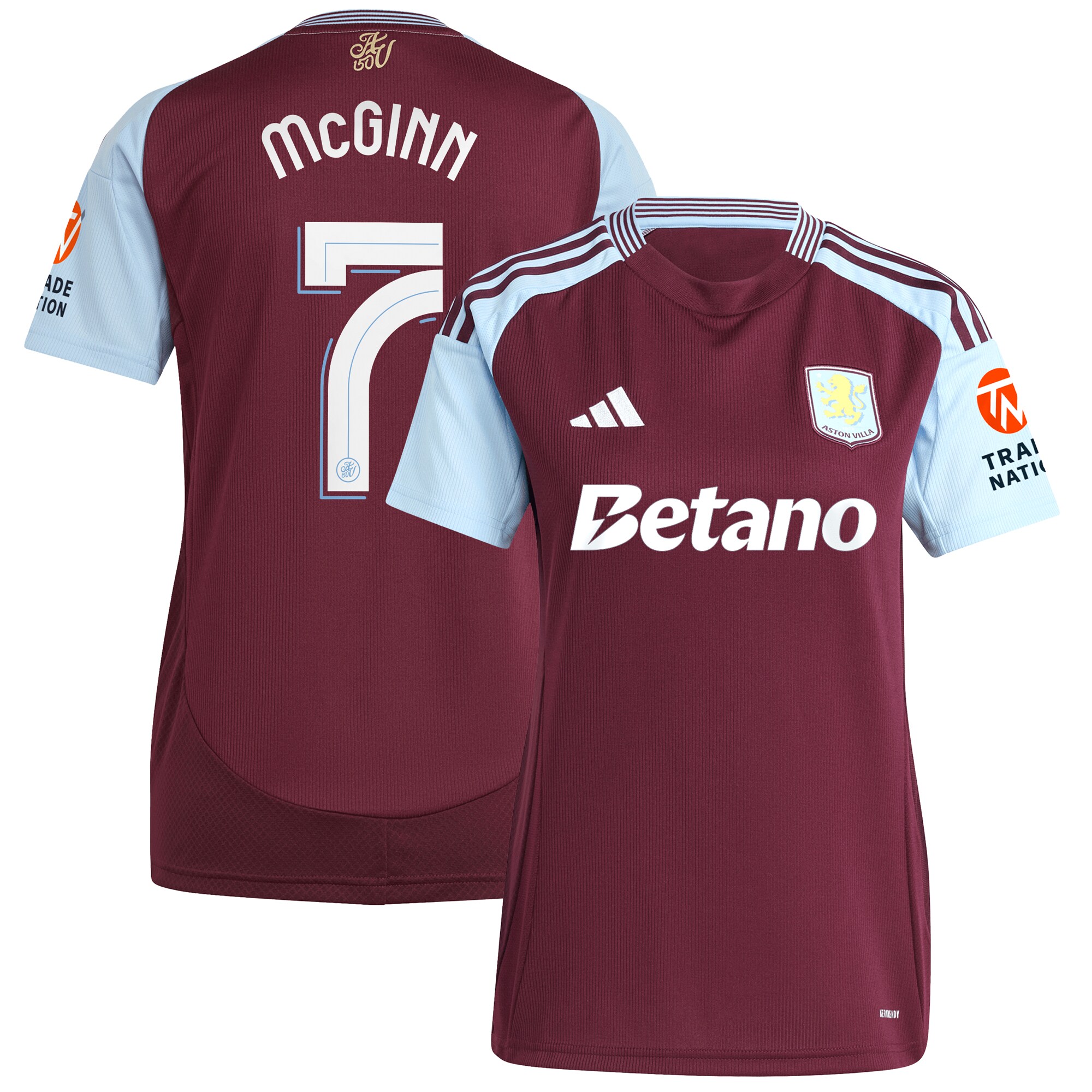 aston villa adidas home shirt 2024-25 – womens with mcginn 7 cup printing Collection | AVFC Fan Shop Official Jerseys and Shirts