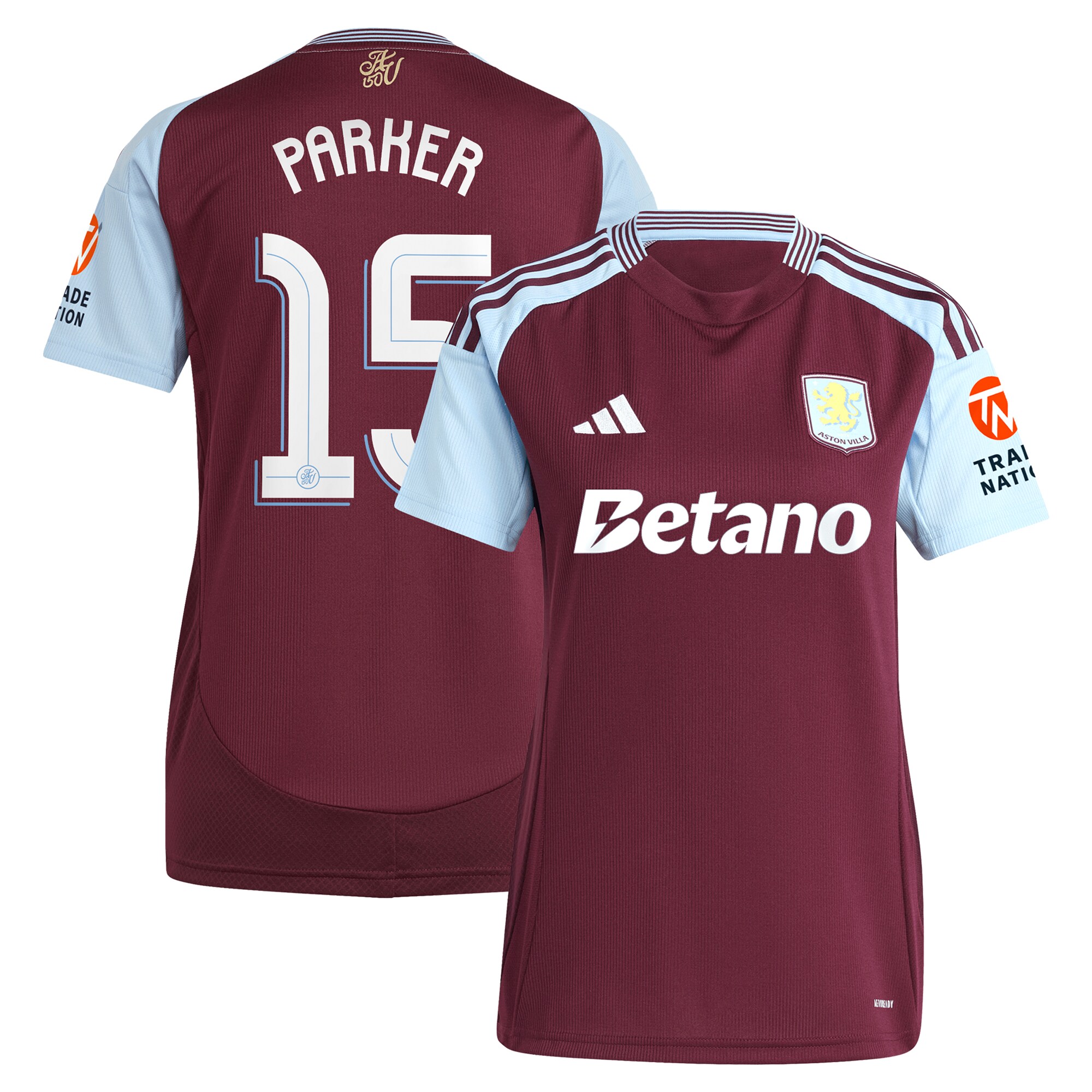 aston villa adidas home shirt 2024-25 – womens with parker 15 cup printing Collection | AVFC Fan Shop Official Jerseys and Shirts