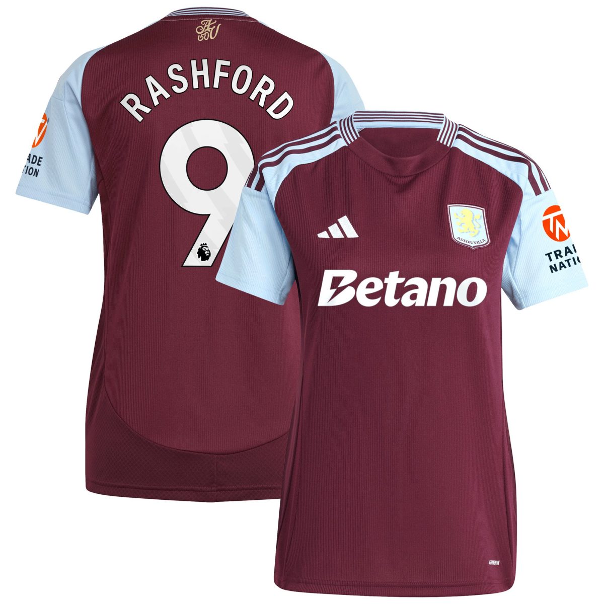 aston villa adidas home shirt 2024-25 – womens with rashford 9 printing Collection | AVFC Fan Shop Official Jerseys and Shirts